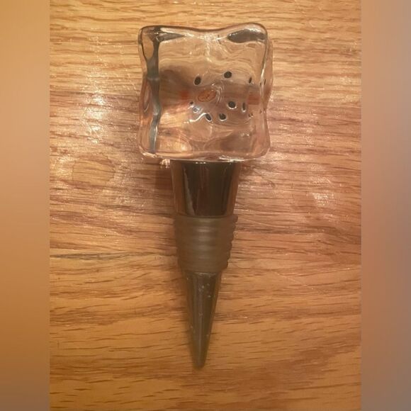 Department 56 Ice Cube Snowman Bottle/Wine Stopper Christmas Holiday Winter - Picture 3 of 5